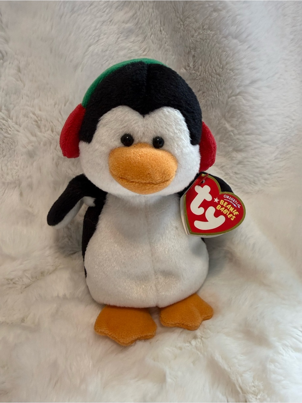 Snowbank Ty Beanie Baby Christmas Holiday 5.5” Penguin